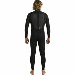 2024 Quiksilver Mnner Prologue 3/2mm Flatlock Rckenreiverschluss Neoprenanzug EQYW103223 - Black